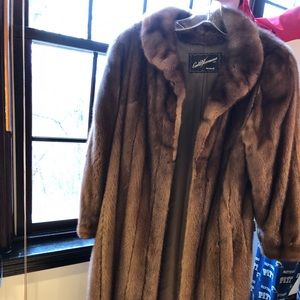 Mink coat Full length authentic Saga mink